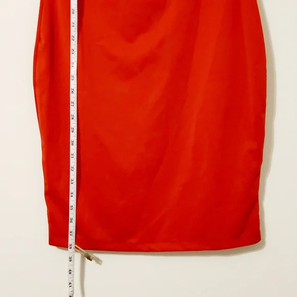 Mike is Stretch Black/Red White Polka-dot Sleeveless Sheath Dress Cowlneck Sz XL - Picture 4 of 11